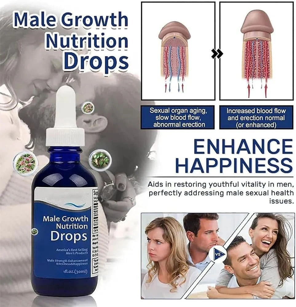 Revitahepa Male Growth Nutrition Drops, Nexusbio Complex Men's Drops, Revitahepa Drops for Men.