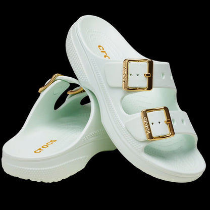 Women’s Metallic Buckle Saturday Sandal