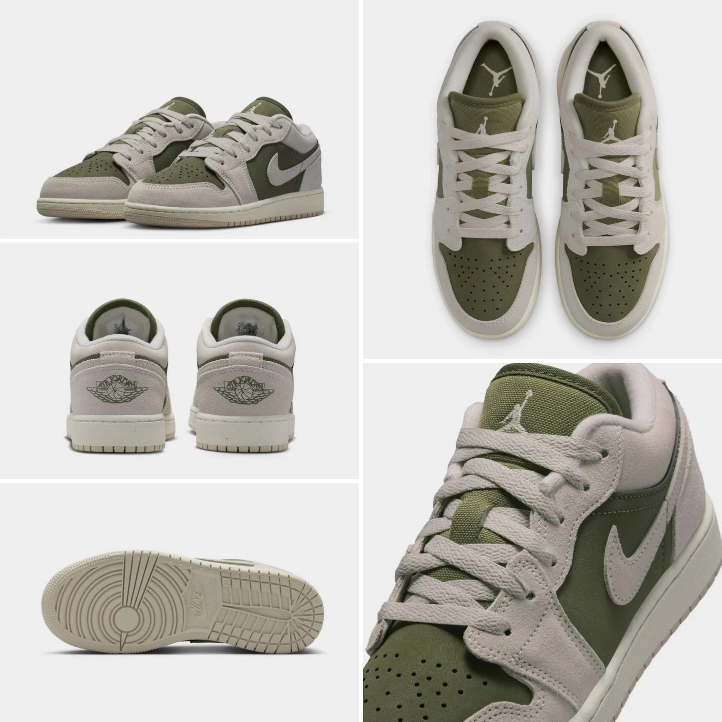 Jordan 1 Low Medium Olive Green