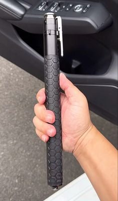 Baton legal self-defense weapon three-section baton telescopic vehicle-mounted weapon multifunctional emergency baton 79cm