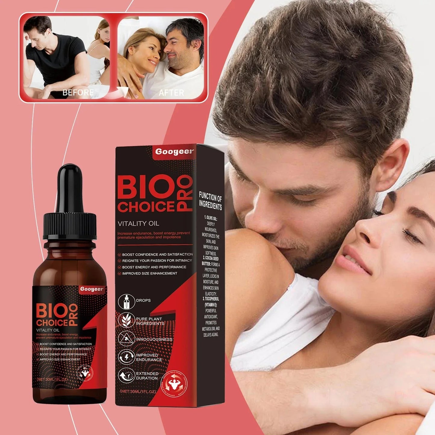 Bio Pro Choice Vitality Oil - Enhance Male Fitness & Energy